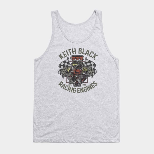 Vintage Keith Black Racing Engine 1959 Tank Top by Jazz In The Gardens